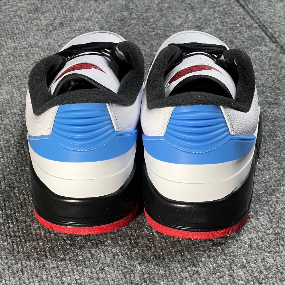 NEW Retro Jordan 2/3 Men 10.5 White Varsity Red Black Low Top Sneaker FD0383-104 - Picture 4 of 11